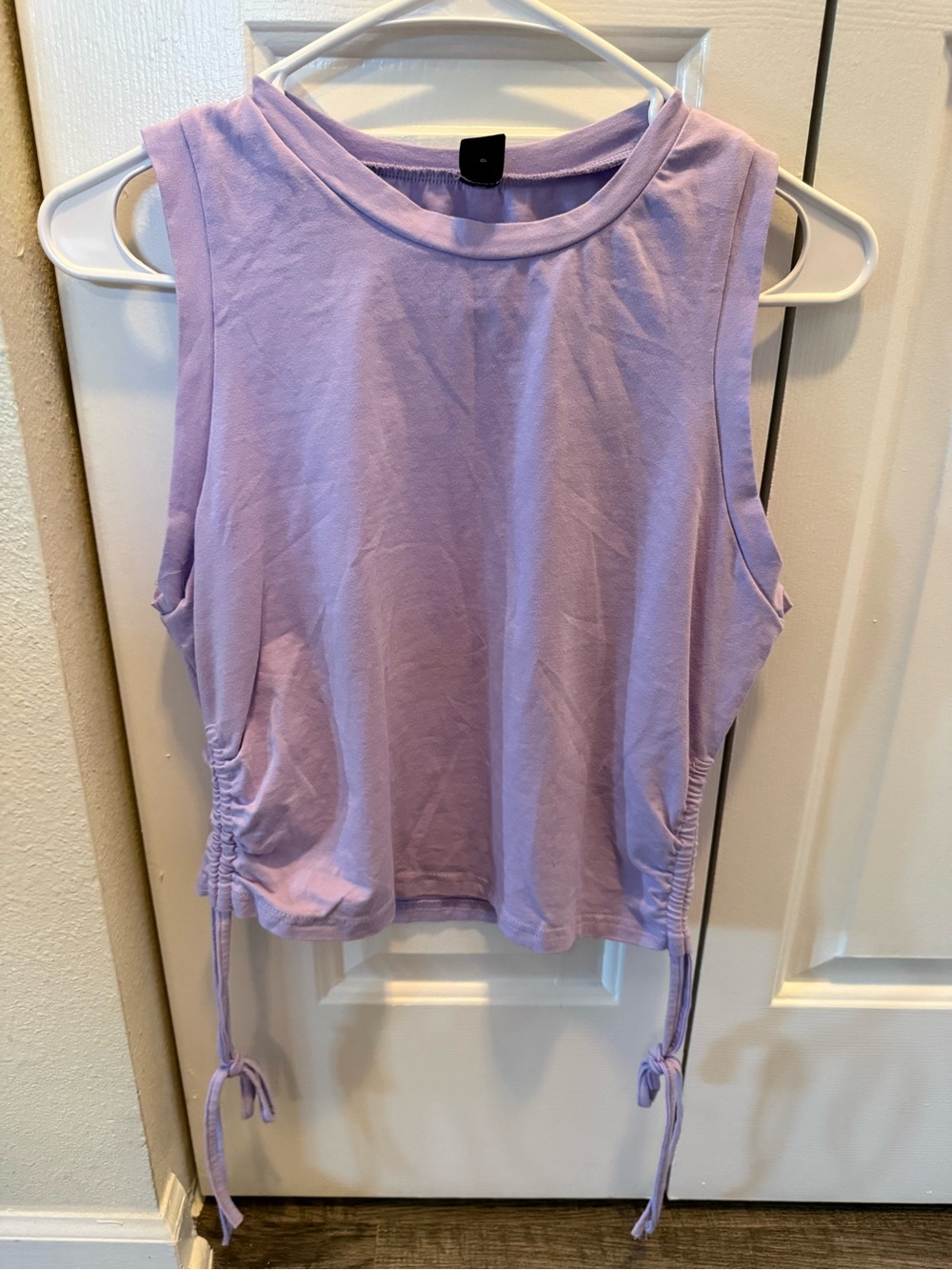 SHEIN Lavender Side-Tie Sleeveless Tank Top